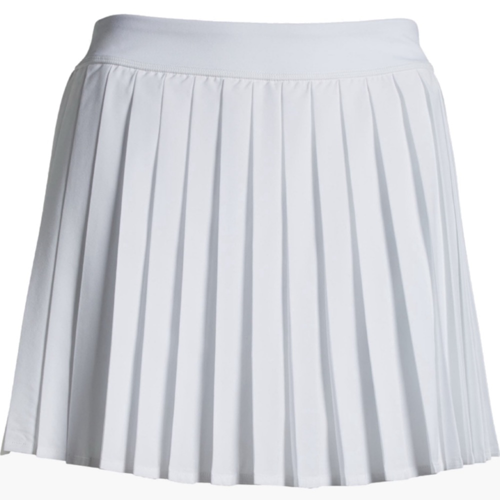 Zella White Pleated Tennis Skort Size L